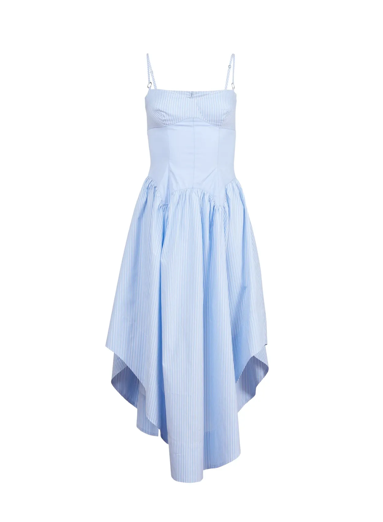 Poplin Cupped Midi Dress