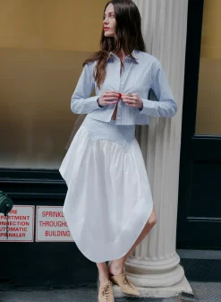 Poplin Garter Skirt