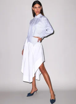 Poplin Garter Skirt