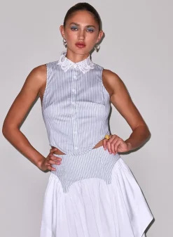 Poplin Garter Skirt