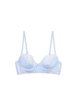 Poplin Lace Demi Bra