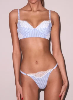 Poplin Lace Demi Bra