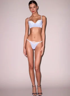Poplin Lace Demi Bra
