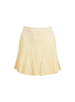 Rib Flared Skirt