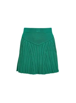 Rib Flared Skirt