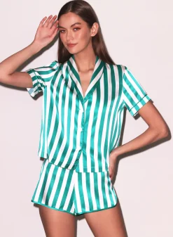 Riviera Stripe PJ Top