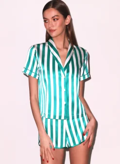 Riviera Stripe PJ Top
