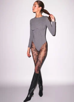 Rose Lace Tights