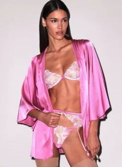 Sequin Hibiscus Demi Bra