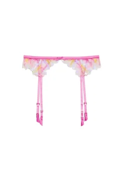 Sequin Hibiscus Garter Belt