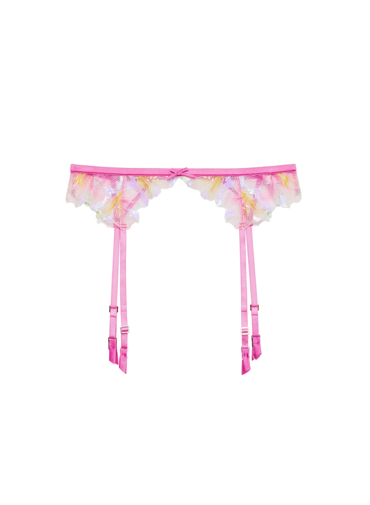 Sequin Hibiscus Garter Belt