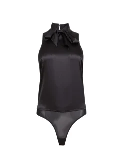 Silk Blouson Bodysuit