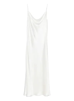 Silk Cowl Slip Dress