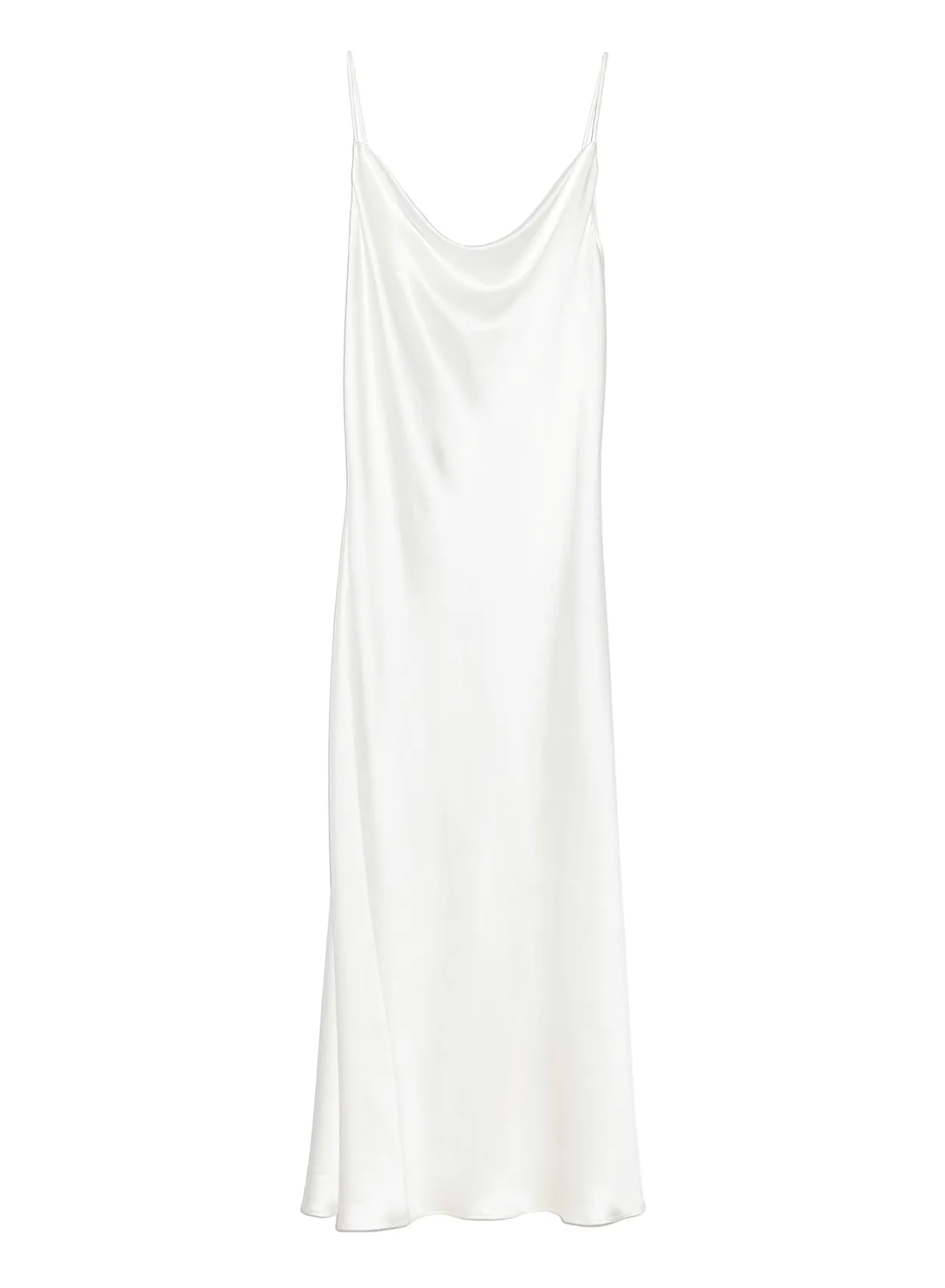 Silk Cowl Slip Dress