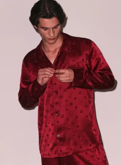 Silk Jacquard PJ Top