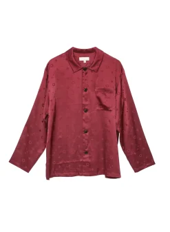 Silk Jacquard PJ Top