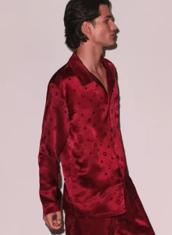 Silk Jacquard PJ Top