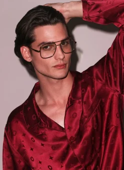Silk Jacquard PJ Top