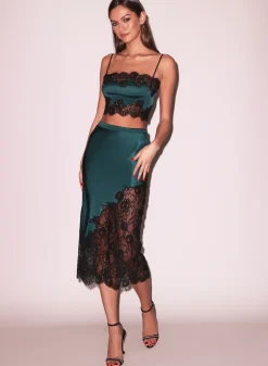 Silk & Lace Bandeau Top