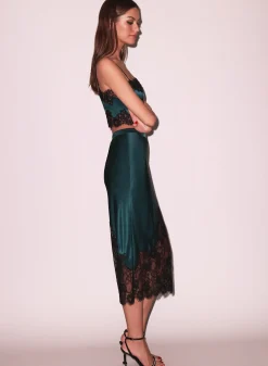 Silk & Lace Bandeau Top