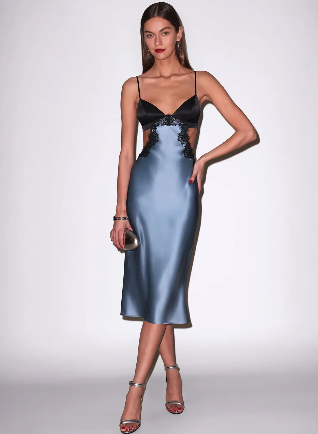 Silk & Lace Cutout Slip
