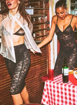 Silk Organza Button Down
