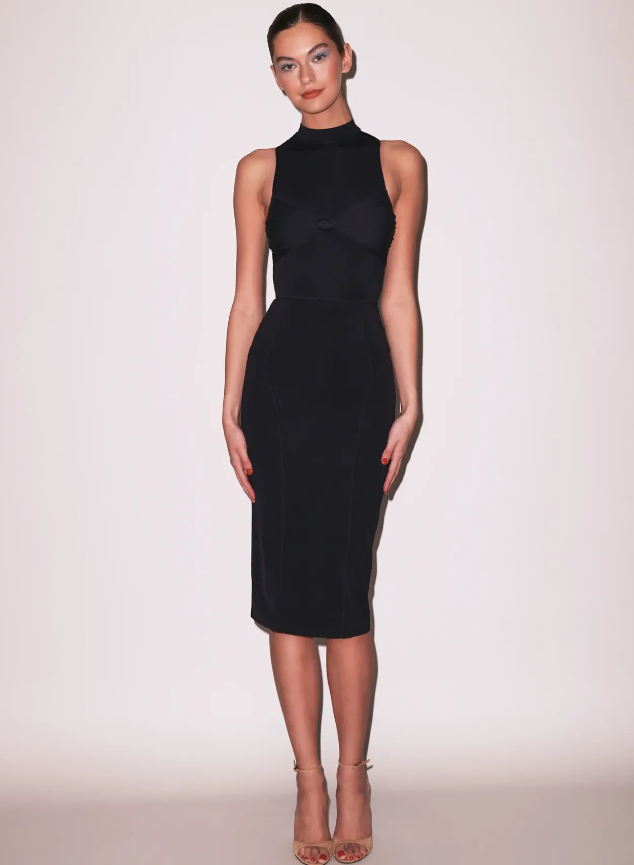 Sleek Jersey Knot Dress