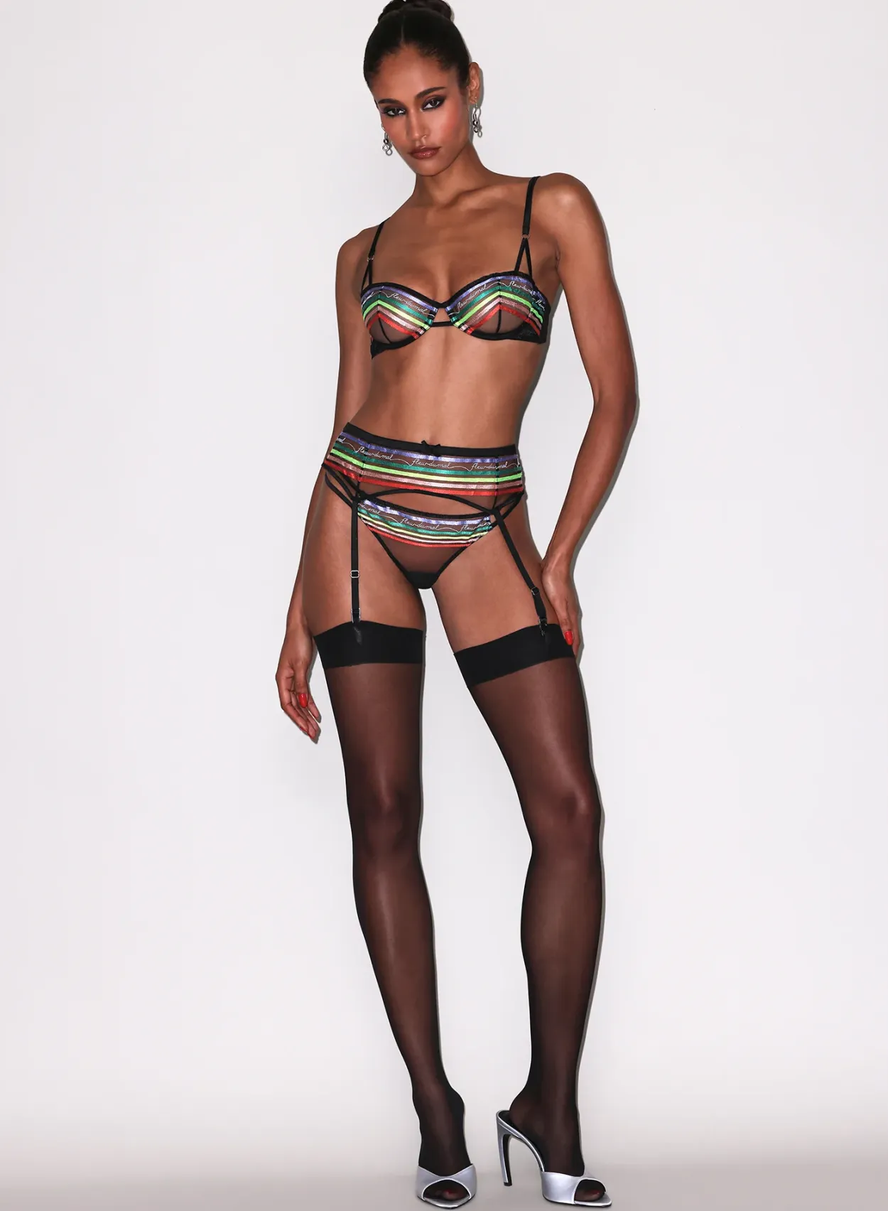 Taste Le Rainbow Garter Belt
