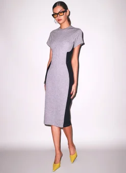 Terry Underbust Midi Dress