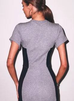Terry Underbust Midi Dress